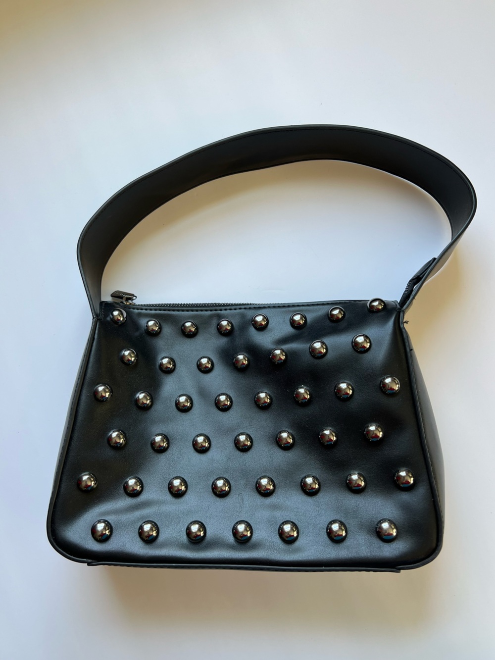 BCBGeneration Black Studded Shoulder Bag